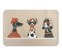 emmevi Dis_I Tapis sous-bol en caoutchouc 30 x 46 cm anti-taches antidérapant tapis sous bol pour chien chat