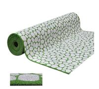 emmevi Herbe synthétique effet pierres pierres, tapis de sol pelouse synthétique galets drainants 2 x 10 m