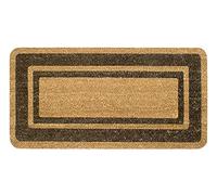 emmevi Paillasson Cocco entrée porte 33 x 60 cm élégant robuste antidérapant, sèche-cheveux extérieur marron