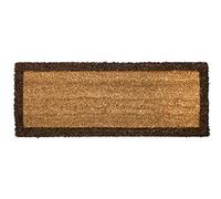 Emmevi Paillasson en fibre de coco naturelle avec envers antidérapant, tapis, protège marche cm 27x70 marron