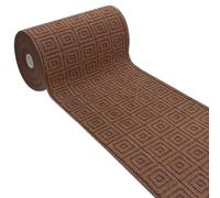 emmevi Tapis de cuisine absorbant design 3D voie couleur unie au mètre sur mesure marron