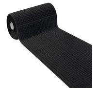 emmevi Tapis de cuisine absorbant design 3D voie couleur unie au mètre sur mesure noir
