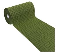 emmevi Tapis de cuisine super absorbant 3D voie au mètre h57 cm sur mesure vert
