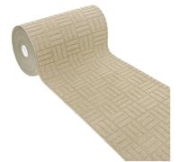 emmevi Tapis de cuisine super absorbant, tissage 3D, voie au mètre h57 cm, sur mesure beige