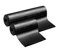 emmevi Tapis en caoutchouc antidérapant protège sol à bulles noir, revêtement robuste, différentes tailles, modèle paillasson, bulles PVC, 1 x 3 m,
