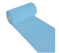 emmevi Tapis en caoutchouc souple, bord de piscine, rouleau de 15 mètres, multi-usages sous verre, évier bleu