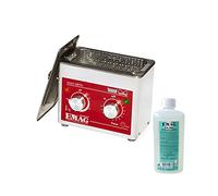 EMMI 08STH Kit universel ultra silencieux avec 1 nettoyant universel EM-080 500 ml, 600 ml 45 kHz pour lunettes, bijoux, etc.