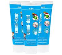emmi®-dent Dentifrice à Ultrasons "Kids" I Dentifrice pour Enfants au Goût de Pomme I Idéal pour les Dents et Gencives Sensibles I Sans Microplastiques ni Nanomatériaux I Vegan et sans gluten I 3x75ml