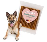 emmi-pet Happy Lot de 3 bâtonnets dentaires à mâcher à la menthe pour chiens de taille moyenne et grande à partir de 10 kg I Pour soins dentaires I Dents saines I Assure une haleine fraîche I Avec
