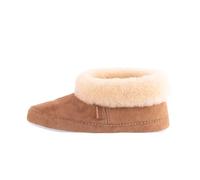Shepherd of Sweden - Pantoufles peau de mouton Emmy - Femme - Peau de mouton 100% naturelle - Confort - Douces et chaudes - Fourrées - Châtaigne - Taille 42