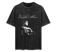 Emmylou Harris Men Black T-Shirt Print Unisex Cotton Tee Shirt L