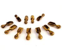 EMNA - 11 mini pelles en bois d'olivier rare et noble, fabriquées à la main avec amour, parfaites pour les épices, le sel, le sucre, le café, naturel, cuillère en bois de luxe, pelle à épices, luxe