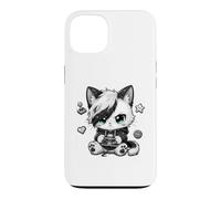Emo Gamer Chat Rétro Gaming Goth Chaton Garçons Filles Cadeaux Coque pour iPhone 13
