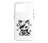 Emo Gamer Chat Rétro Gaming Goth Chaton Garçons Filles Cadeaux Coque pour iPhone 16 Pro