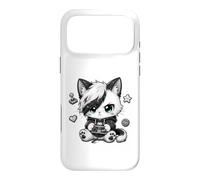 Emo Gamer Chat Rétro Gaming Goth Chaton Garçons Filles Cadeaux Coque pour iPhone 17 Pro Max