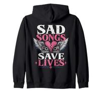 Emo Goth Girl Esthétique Cœur Noir Alternative Gothique Sweat à Capuche