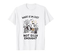 Emo Goth Graveyard Goose n'est Pas Assez Stupide et drôle T-Shirt Graphique avec Valeur