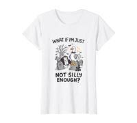 Emo Goth Graveyard Goose n'est Pas Assez Stupide et drôle T-Shirt Graphique avec Valeur