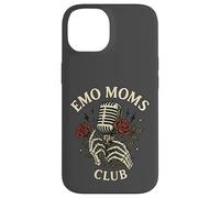 Emo Moms Club Microphone Motif Roses Punk Coque pour iPhone 14