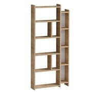 Emob - Bibliothèque en Chêne Emeraude | 100% mélaminé | Epaisseur 18mm