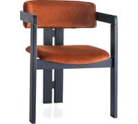 Emob - Chaise stylisée Woody Fashion | 100% Wood Frame | Orange Black