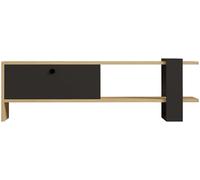 Emob Support TV moderne en chêne anthracite de 120 cm | Woody Fashion