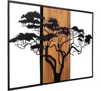 emob - Tanelorn Accessoire mural décoratif | 100% bois/métal | 90x58 cm