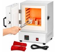 emobwdy Four Électrique 1150 °C pour Céramique et Bijoux, 2000W | Un format compact pour les créations en atelier et les petites pièces compatibles avec la température maximale.