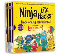 Emociones y sentimientos SERIE DE COLECCIÓN, libros 1-8: El Ninja Enojado, La Ninja Inventora, La Ninja Positiva, El Ninja Perezoso, El Ninja ... la Tierra, La Ninja Amable (Spanish Edition)