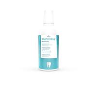 EMOFORM Sensitive Bain de bouche concentré, pour les soins quotidiens des gencives sensibles. Contient une formule spéciale de sels minéraux et du fluorure pour la prophylaxie des caries.