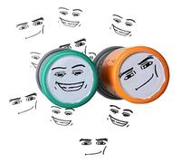 Emoj Pattern Stamp, Smiling Face Seal Toy, Funny Cartoon Happy Face Rubber Stamp, Teacher Stamps for Classroom, for Decorative Diary Planner DIY Craft (1 Set)