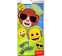 Emoji - Carte de voeux "Brother", Joyeux Anniversaire - Carton SG33633 (Taille unique) (Coloré)