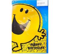 Emoji - Carte de voeux, Joyeux anniversaire - Carton SG33787 (Taille unique) (Jaune/Bleu)