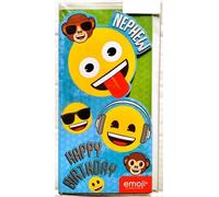 Emoji - Carte de voeux "Nephew", Joyeux Anniversaire - Carton SG33497 (Taille unique) (Coloré)
