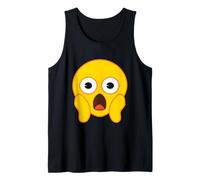 Emoji Officiel Fear Scream Jaune Sourire Visage Halloween Débardeur