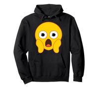 Emoji Officiel Fear Scream Jaune Sourire Visage Halloween Sweat à Capuche