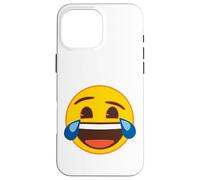 Emoji Officiel Larmes de Rire Jaune Sourire Visage Coque pour iPhone 16 Pro Max