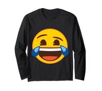 Emoji Officiel Larmes de Rire Jaune Sourire Visage Manche Longue