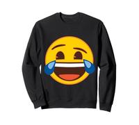 Emoji Officiel Larmes de Rire Jaune Sourire Visage Sweatshirt