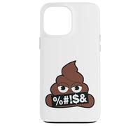 Emoji Poop Officiel Censuré Jaune Sourire Visage Coque pour iPhone 13 Pro Max