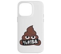 Emoji Poop Officiel Censuré Jaune Sourire Visage Coque pour iPhone 14 Pro Max