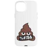 Emoji Poop Officiel Censuré Jaune Sourire Visage Coque pour iPhone 15 Plus