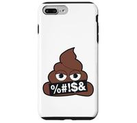 Emoji Poop Officiel Censuré Jaune Sourire Visage Coque pour iPhone 7 Plus/8 Plus