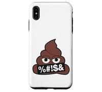 Emoji Poop Officiel Censuré Jaune Sourire Visage Coque pour iPhone XS Max