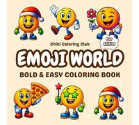 Emoji World - Fun Edition: Cute and Easy Emoji Coloring Book for Kids and Adults with Smiling, Laughing, and Winking Emojis to Color and Enjoy (Bold & Simple Coloring for All Ages)