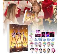 - emon unters Calendrier de l'Avent 2025,24 jours porte-clés, compte à rebours, décoration de Noël en acrylique 2D, décorations de Noël, cadeaux faits main maison Ornaments