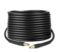 Emoobin 20m Tuyau d'extension de tuyau de rechange haute pression pour nettoyeur haute pression Karcher K Series K2 K3 K4 K5 K6 K7 Click Plug Quick Connector