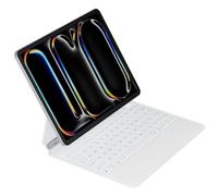 Emoonland Étui avec clavier pour iPad Pro 13" 2024, clavier magique iPad Pro M4 - Support magnétique, pavé tactile multipoint, rétroéclairage 7 couleurs, mise en veille/réveil automatique