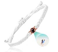 Emoragifou Bracelets personnalisés avec image à l'intérieur, cadeaux personnalisés pour femmes et hommes, bracelet avec photo personnalisée, bracelets d'identification, cadeaux commémoratifs
