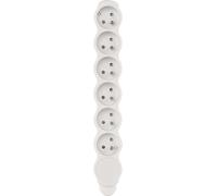 Emos à 6x prises séparées, blanc